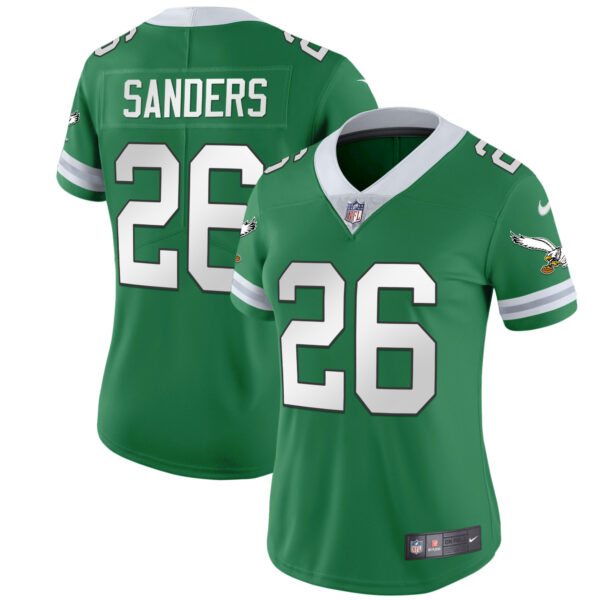 Women's Eagles Gold & Kelly Vapor Throwback Jersey - All Stitched - Image 18
