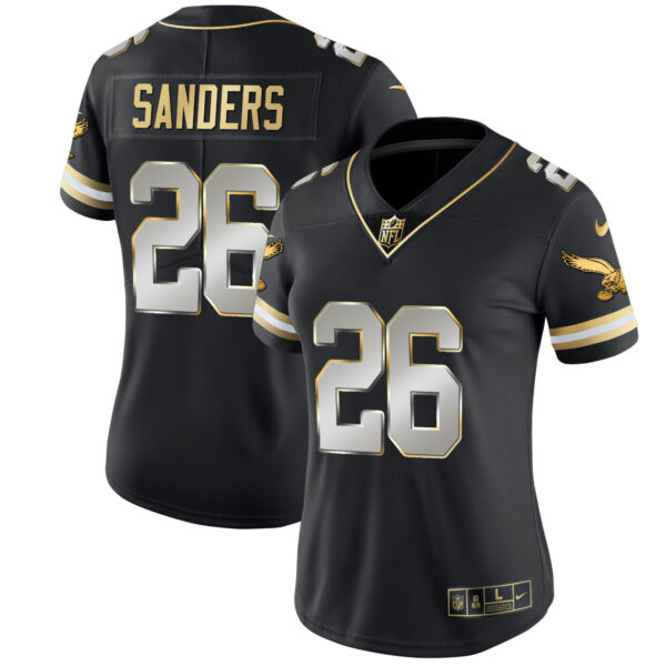 Women's Eagles Gold & Kelly Vapor Throwback Jersey - All Stitched - Image 45