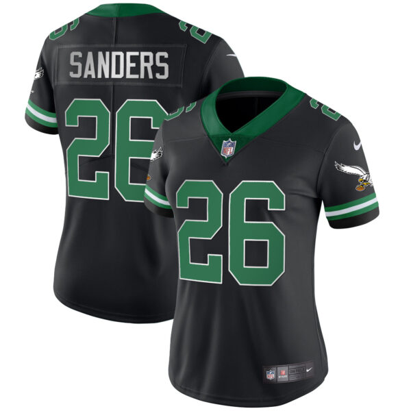 Women's Eagles Gold & Kelly Vapor Throwback Jersey - All Stitched - Image 27