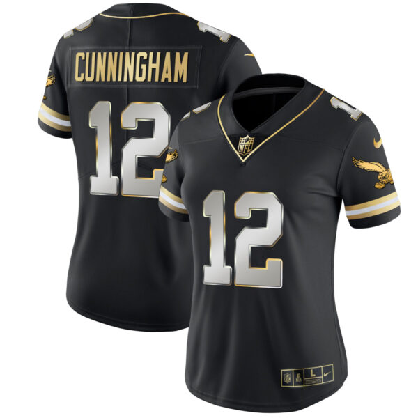 Women's Eagles Gold & Kelly Vapor Throwback Jersey - All Stitched - Image 39