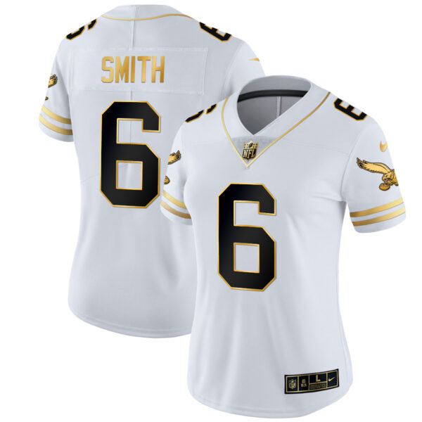Women's Eagles Gold & Kelly Vapor Throwback Jersey - All Stitched - Image 47
