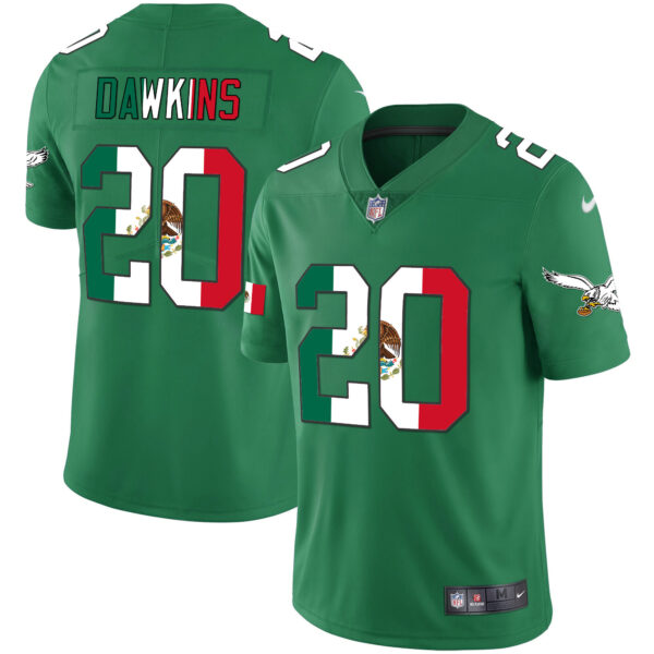 Men's Eagles Mexico Gold & Kelly Vapor Jersey - All Stitched - Image 14