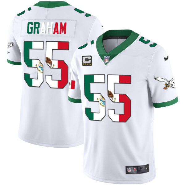 Men's Eagles Mexico Gold & Kelly Vapor Jersey - All Stitched - Image 4
