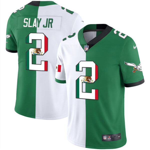 Men's Eagles Mexico Gold & Kelly Vapor Jersey - All Stitched - Image 44