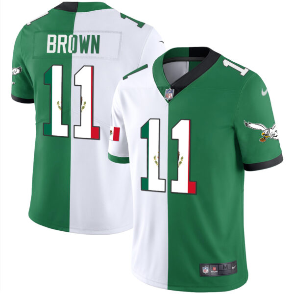 Men's Eagles Mexico Gold & Kelly Vapor Jersey - All Stitched - Image 42