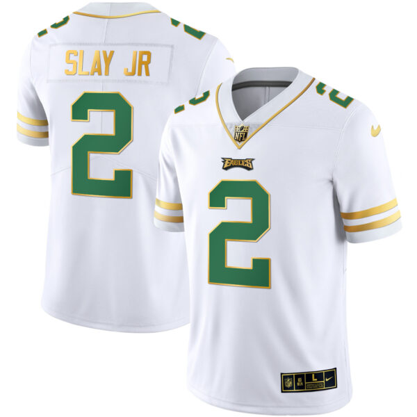 Men's Eagles Gold & Kelly Vapor Jersey V3 - All Stitched - Image 17