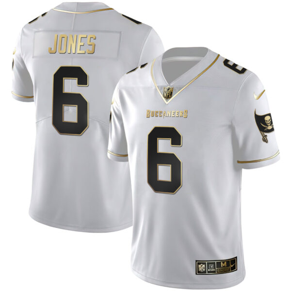 Women's Tampa Bay Buccaneers White Gold & Black Gold Jersey - All Stitched - Image 7