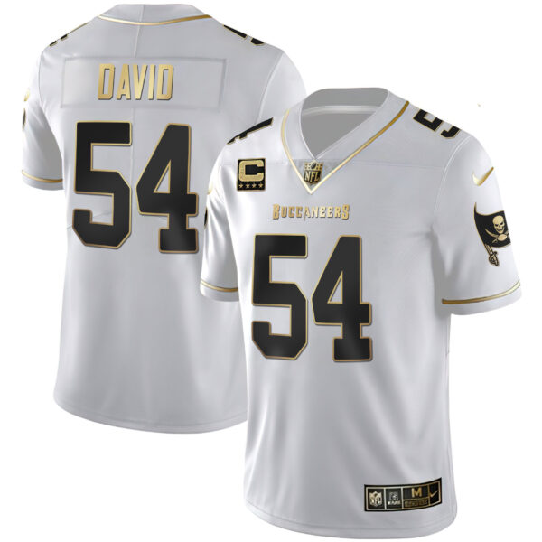 Men's Tampa Bay Buccaneers White Gold & Black Gold Jersey - All Stitched - Image 3