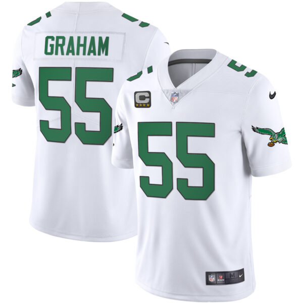 Men's Eagles Kelly Green Vapor Throwback 90s Jersey - All Stitched - Image 4