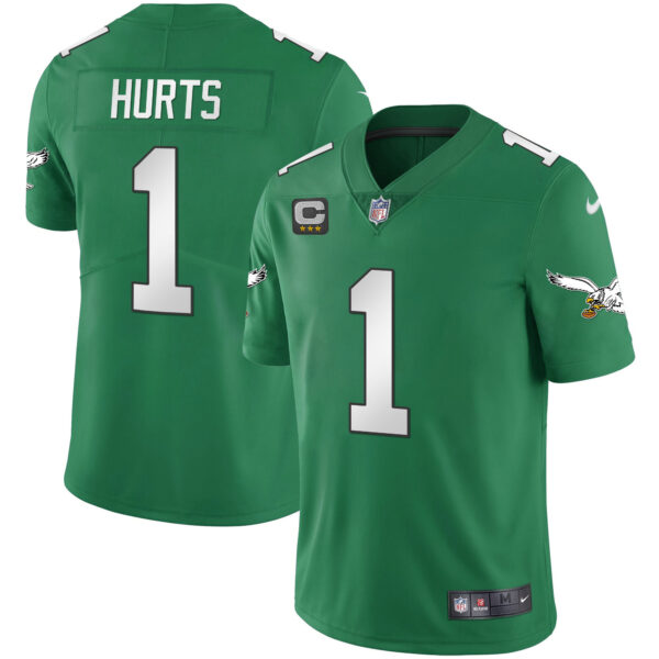 Men's Eagles Kelly Green Vapor Throwback 90s Jersey - All Stitched - Image 10