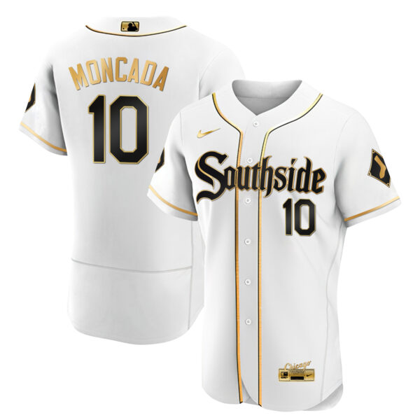 Men's Chicago White Sox Black Limited & Gold Jersey - All Stitched - Image 26