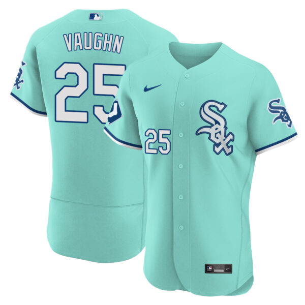 Men's Chicago White Sox Teal Collection Jersey – All Stitched - Image 7