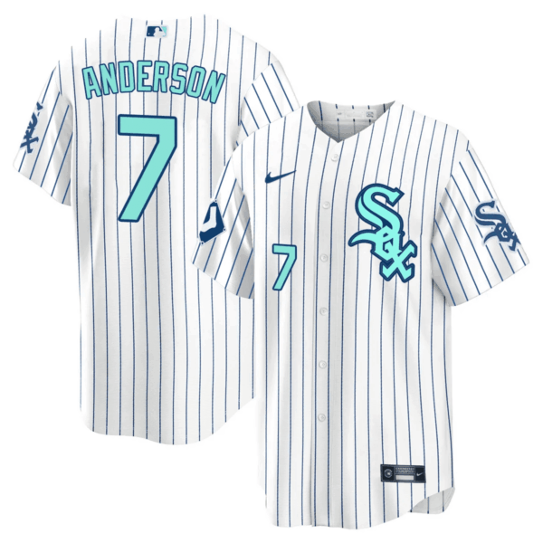Men's Chicago White Sox White Collection Jersey – All Stitched - Image 5