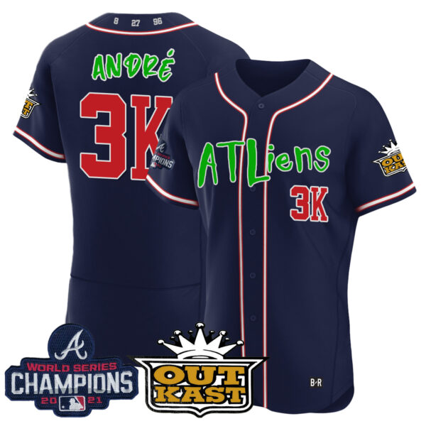 Men's Atlanta Braves Atliens Champions Flex Base Jersey - All Stitched - Image 12