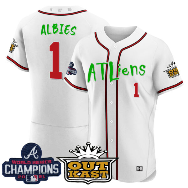 Men's Atlanta Braves Atliens Champions Flex Base Jersey - All Stitched - Image 26