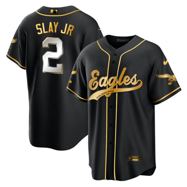 Men's Eagles Kelly Green Baseball Limited Jersey - All Stitched - Image 8