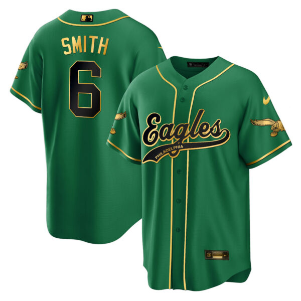 Men's Eagles Kelly Green Baseball Limited Jersey - All Stitched - Image 11