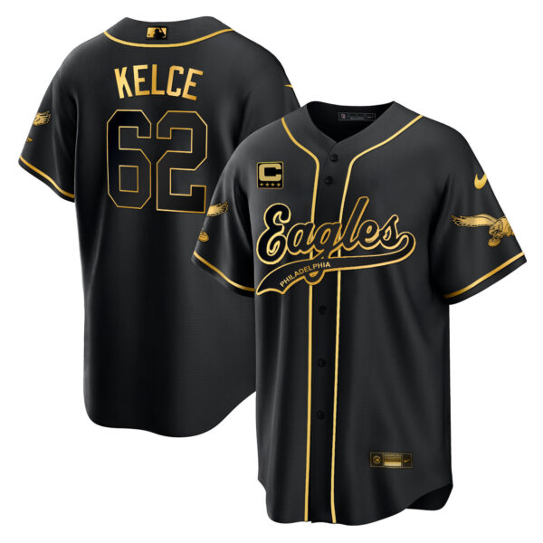 Men's Eagles Kelly Green Baseball Limited Jersey - All Stitched - Image 25