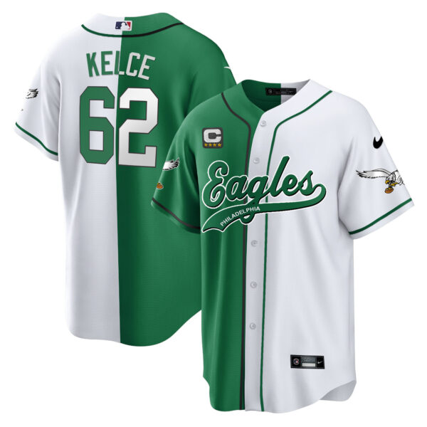 Men's Eagles Kelly Green Baseball Limited Jersey - All Stitched - Image 43