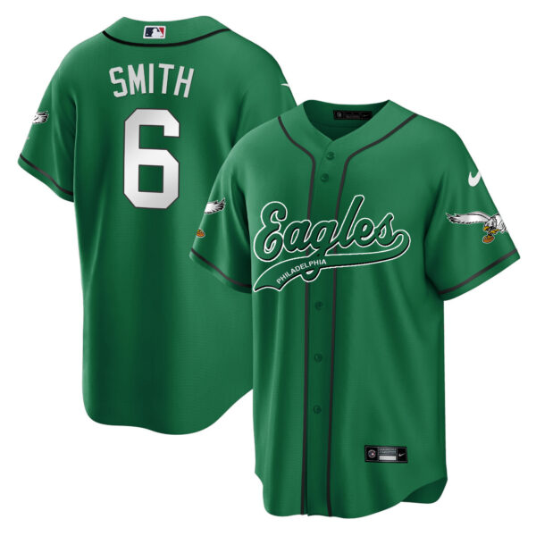Men's Eagles Kelly Green Baseball Limited Jersey - All Stitched - Image 47