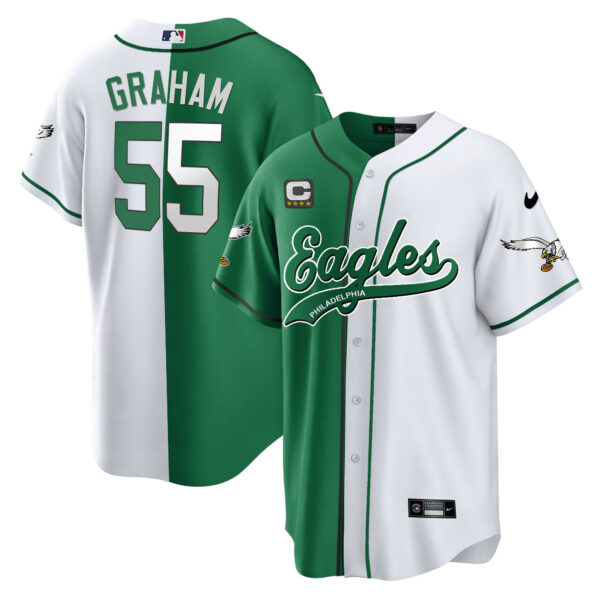 Men's Eagles Kelly Green Baseball Limited Jersey - All Stitched - Image 40