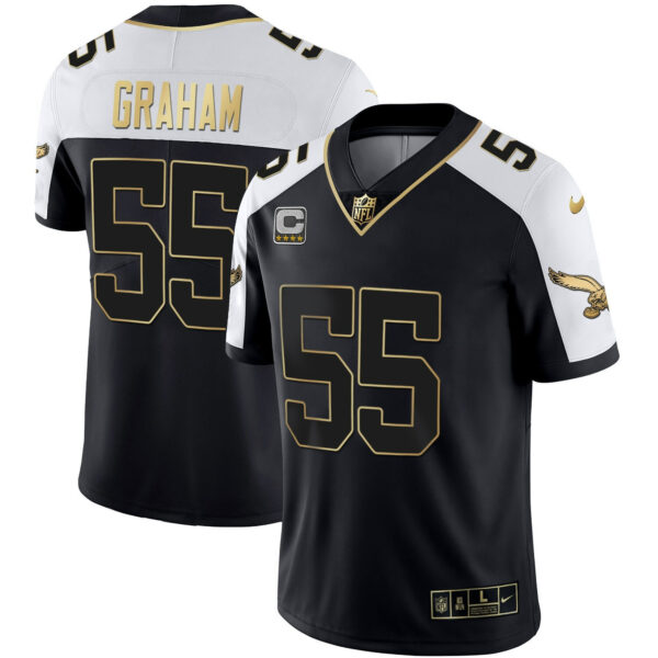 Men's Eagles Alternate Kelly Green & Gold Jersey - All Stitched - Image 36