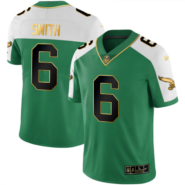Men's Eagles Alternate Kelly Green & Gold Jersey - All Stitched - Image 26