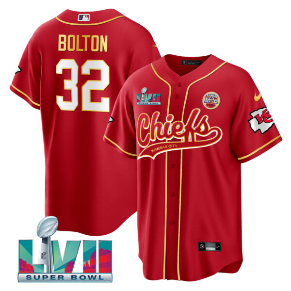 Men's Chiefs Super Bowl LVII Cool base Jersey - All Stitched - Image 3