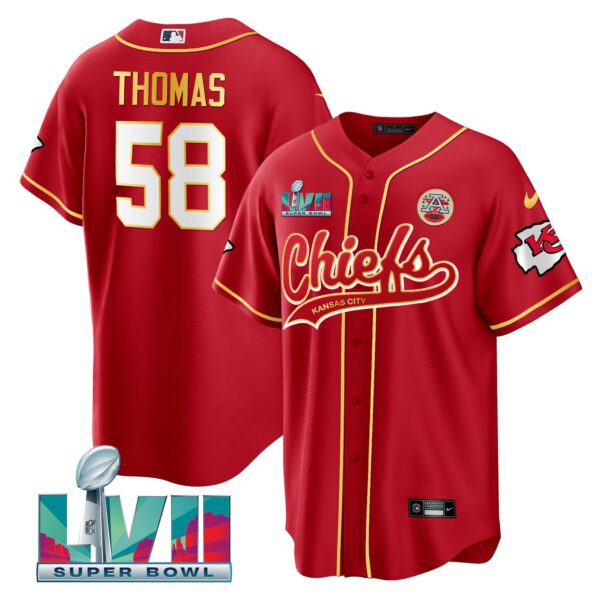 Men's Chiefs Super Bowl LVII Cool base Jersey - All Stitched - Image 4