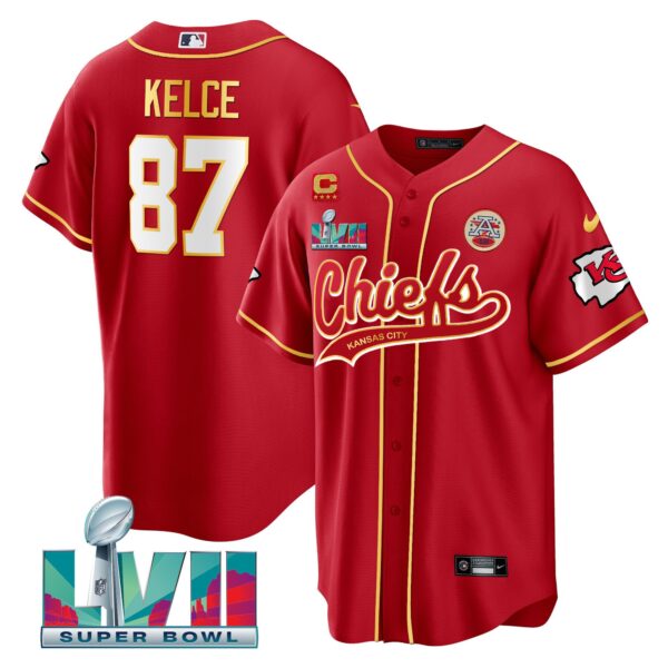 Men's Chiefs Super Bowl LVII Cool base Jersey - All Stitched - Image 2