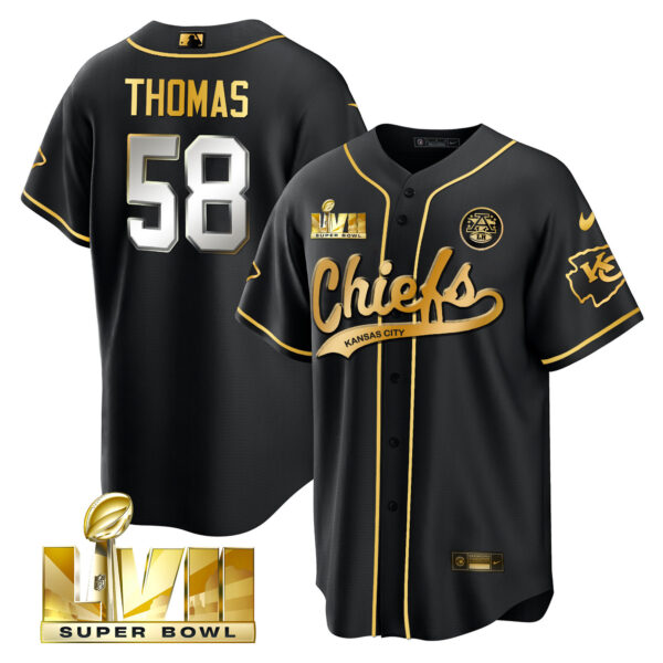 Men's Chiefs Super Bowl LVII Cool base Jersey - All Stitched - Image 25