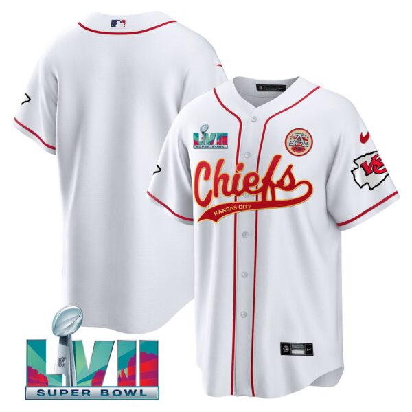 Men's Chiefs Super Bowl LVII Cool base Jersey - All Stitched - Image 14