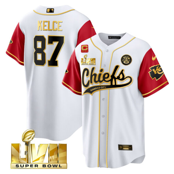 Men's Chiefs Super Bowl LVII Cool base Jersey - All Stitched - Image 44