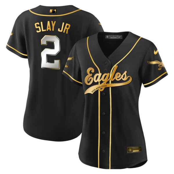 Women's Eagles Kelly Green Baseball Jersey - All Stitched - Image 69