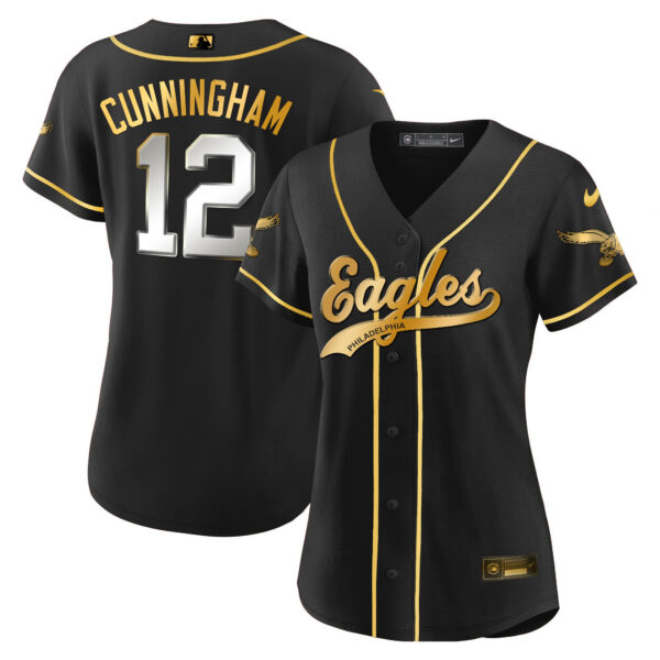 Women's Eagles Kelly Green Baseball Jersey - All Stitched - Image 64