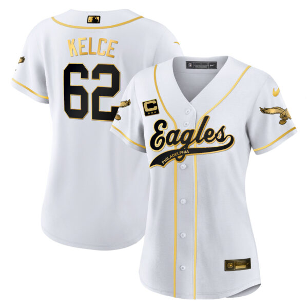 Women's Eagles Kelly Green Baseball Limited Jersey - All Stitched - Image 34