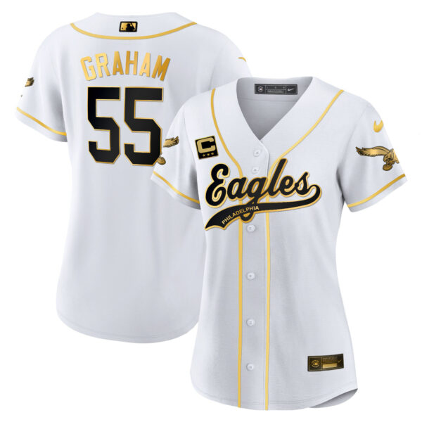 Women's Eagles Kelly Green Baseball Limited Jersey - All Stitched - Image 31