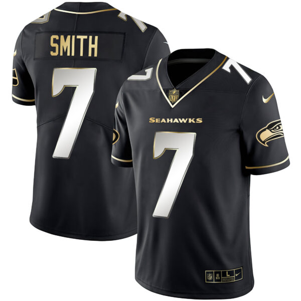 Men's Seattle Seahawks Gold Player Jersey - All Stitched - Image 10