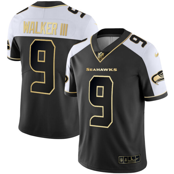 Men's Seattle Seahawks Gold Player Jersey - All Stitched - Image 34