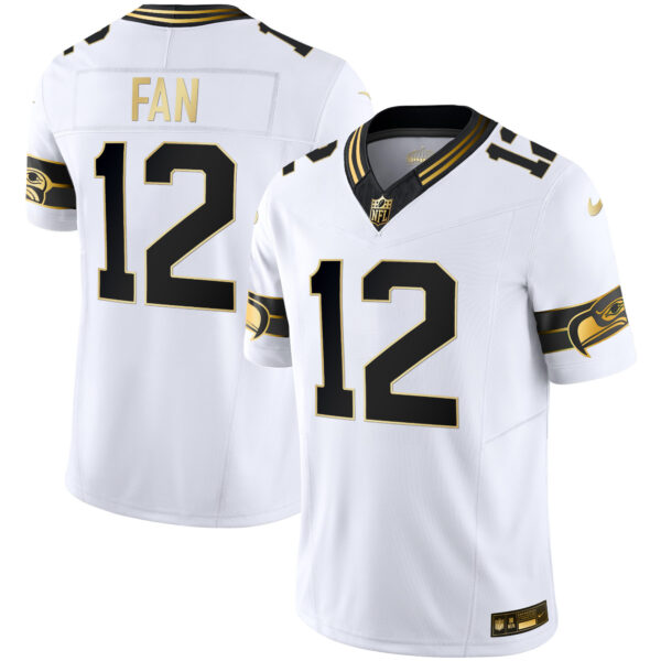 Men's Seahawks Throwback & Gold Vapor Limited Jersey - All Stitched - Image 40