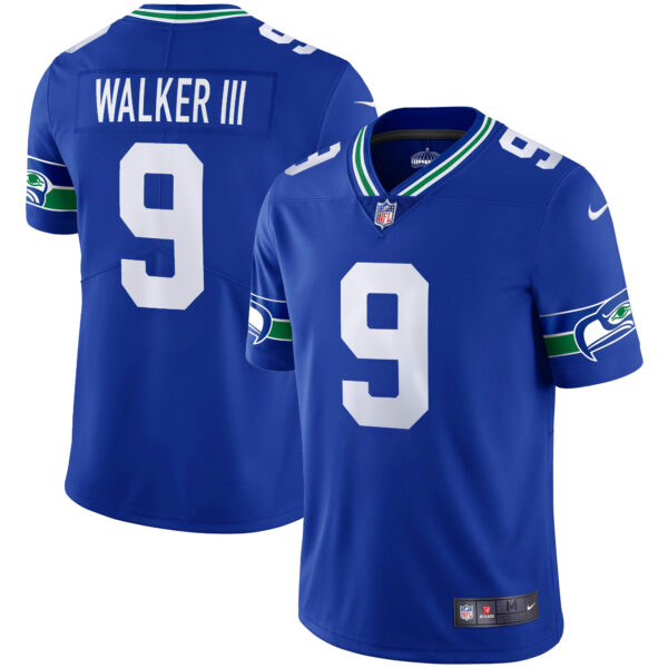 Men's Seahawks Throwback & Gold Jersey - All Stitched - Image 5