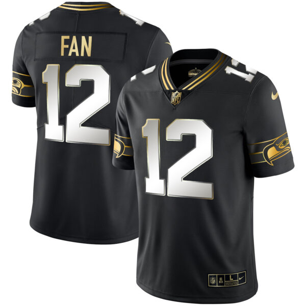 Men's Seahawks Throwback & Gold Jersey - All Stitched - Image 28