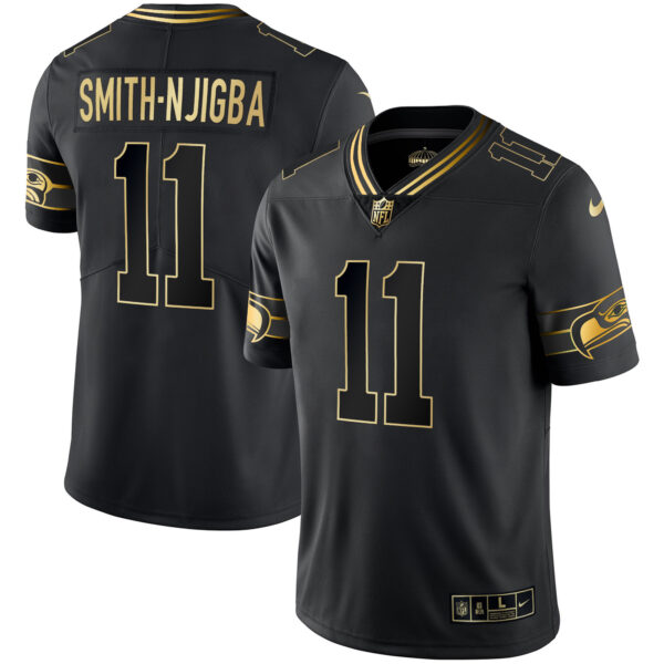 Men's Seahawks Throwback & Gold Jersey - All Stitched - Image 36