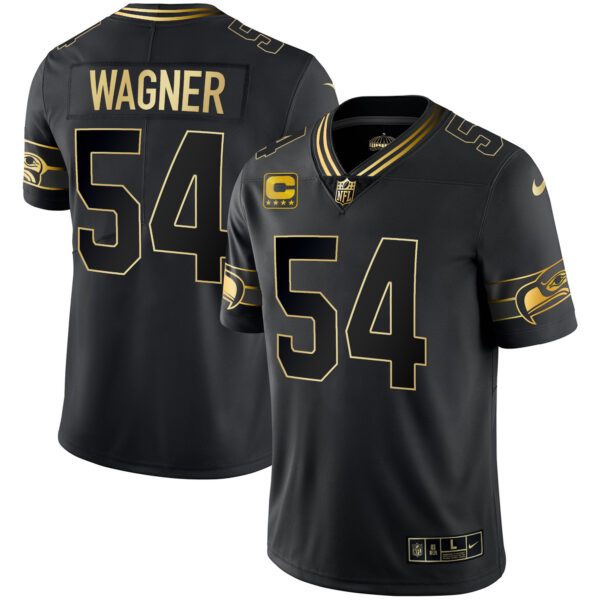 Men's Seahawks Throwback & Gold Jersey - All Stitched - Image 37