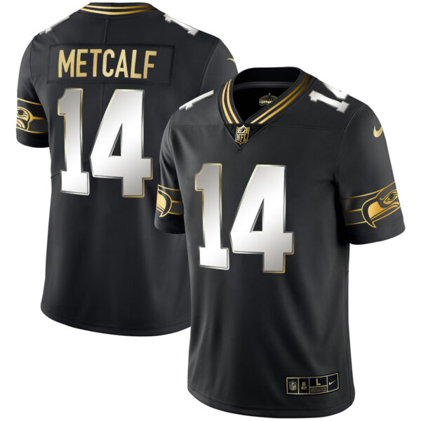 Men's Seahawks Throwback & Gold Jersey - All Stitched - Image 25