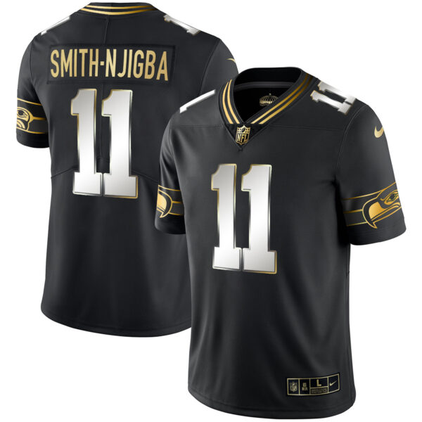 Men's Seahawks Throwback & Gold Jersey - All Stitched - Image 22
