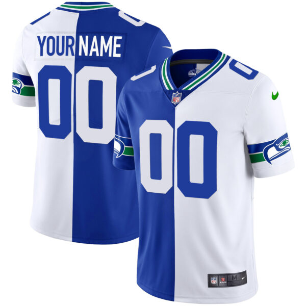 Seahawks Throwback & Gold Custom Jersey - All Stitched - Image 3