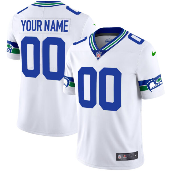 Seahawks Throwback & Gold Custom Jersey - All Stitched - Image 2