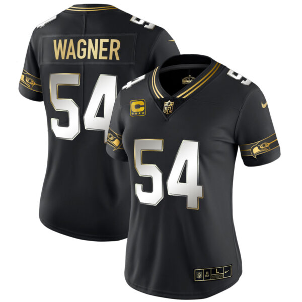 Women's Seahawks Throwback & Gold Jersey - All Stitched - Image 30