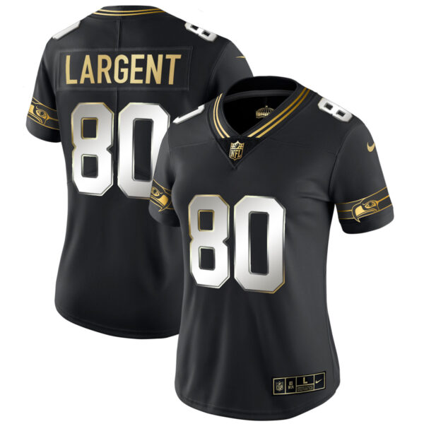 Women's Seahawks Throwback & Gold Jersey - All Stitched - Image 34